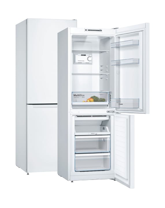 BOSCH KGN 33NWEB No Fost 282 litrų talpos šaldytuvas-šaldiklis baltos spalvos