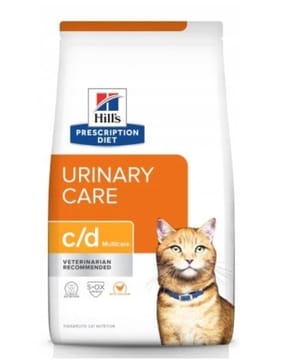 HILL'S PRESCRIPTION DIET Feline c/d Urinary Care Multicare Sausas kačių maistas Viščiukas 8 kg