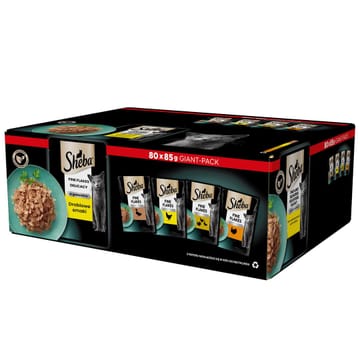 SHEBA Delikatesas paukštienos skonio želė - drėgnas kačių maistas - 80x 85 g