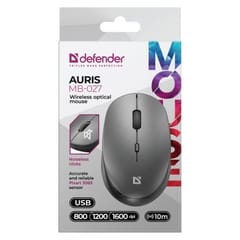 DEFENDER MOUSE AURIS MB-027 RF SILENT GRAY 52029 5