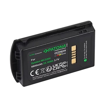 PATONA Pakaitinis akumuliatorius Zebra MC3200, 3,7 V 6800 mAh Li-Ion