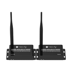 Techly IDATA HDMI-WL55 vaizdo ir garso signalų ilgintuvas AV siųstuvas ir imtuvas Juoda 3