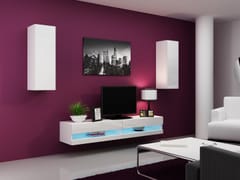 Cama VIGO NEW10BI/BI svetainės sekcija Spinta daiktams ir garso / vaizdo technikai laikyti 1