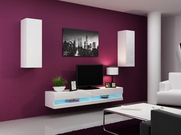 Cama VIGO NEW10BI/BI svetainės sekcija Spinta daiktams ir garso / vaizdo technikai laikyti