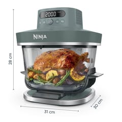 Ninja CRISPi PRO 7-in-1 Vienas 5,7 L Autonominės 2050 W Karšto oro gruzdintuvė Pilka, Permatomas 2