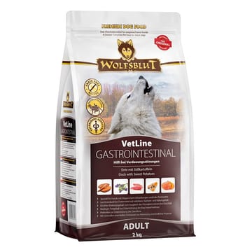 WOLFSBLUT VetLine Gastrointestinal Duck - sausas maistas šunims - 2kg