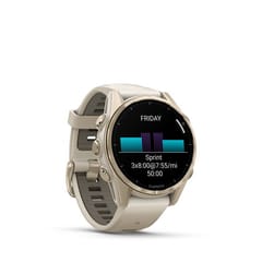 Garmin fenix 8 3,3 cm (1.3") AMOLED 43 mm Skaitmeninis 416 x 416 pikseliai Lietimui jautrus ekranas Auksas „Wi-Fi“ GPS (palydovinis) 6