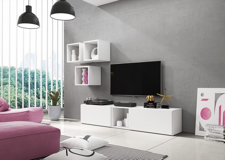 Cama ROCO8 BI/BI/BI svetainės sekcija Spinta daiktams ir garso / vaizdo technikai laikyti
