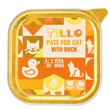 TILLO Pate Duck - šlapias kačių maistas - 100g