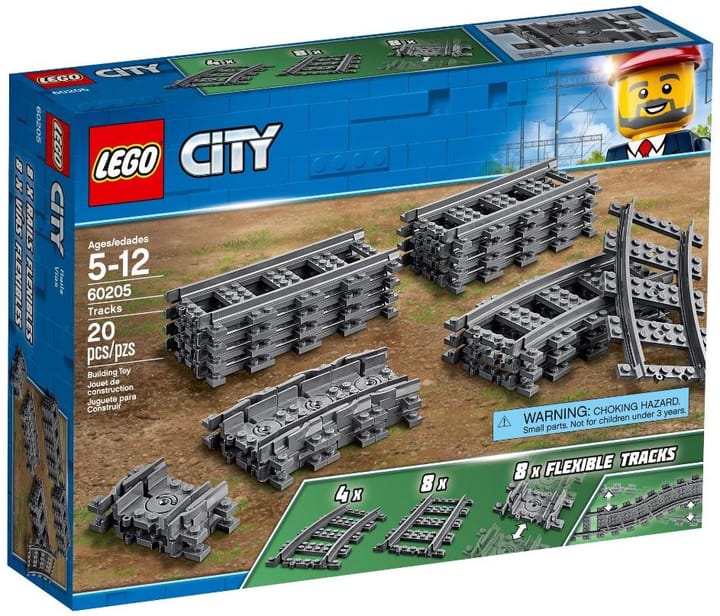 LEGO CITY 60205 TRAUKINIO BĖGIAI