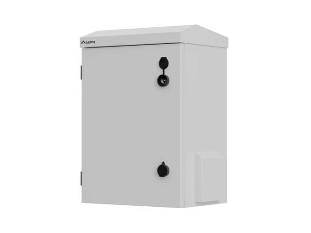 Lanberg WAH1-3450-00S sieninė Rack spinta 10" hermetiška IP55, skirta montuoti ant sienos/stulpo, 340x250x500 pilka (surinkta)