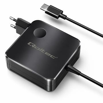 Qoltec 51778 GaN 65W įkroviklis | 5–21 V | 3–3.25A | USB-C PD PPS