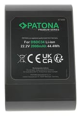 PATONA Pakaitinis akumuliatorius Dyson DC44 DC34, 22,2 V 2000 mAh Li-Ion 6