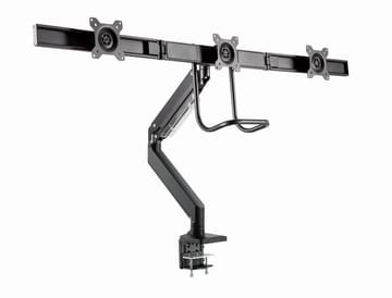 Gembird MA-DA3-03 monitoriaus laikiklis arba stovas 68,6 cm (27") Stalas Juoda