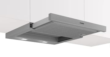 Bosch Serie 2 DFM064W55 gartraukis Pusiau įmontuojamas (ištraukiamas) Metalinis, Sidabras 394 m³/h