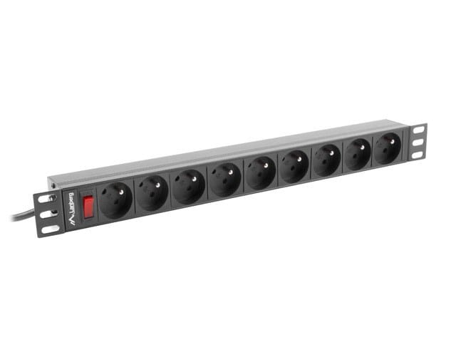 LANBERG MAITINIMO JUOSTA 19" STOVAS (1U, 16A, 9X 230V PL)
