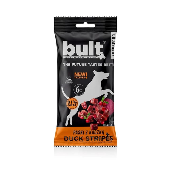 BULT Tasty Strips Superfoods duck - skanėstas šunims - 6vnt.