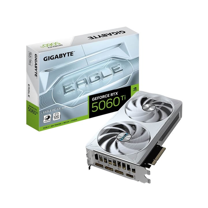 Gigabyte GeForce RTX 5060 Ti EAGLE OC ICE 16GB (GV-N506TEAGLEOC ICE-16GD) - vaizdo plokštė
