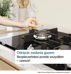 Bosch Serie 6 PPQ7AAI40 Dujinė kaitlentė 75 cm Grūdintas stiklas, Juoda 5