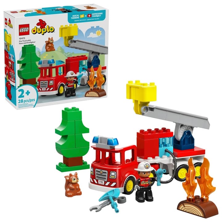 LEGO DUPLO 10473 Gaisrinė mašina su žarna ir gaisrininku