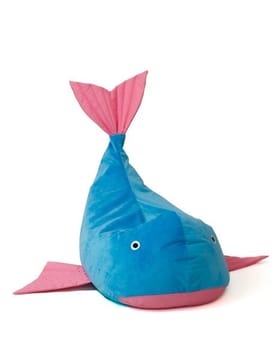 Sako krepšys pouffe Whale blue-pink L 110 x 80 cm