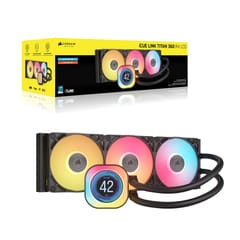 Corsair iCUE LINK TITAN 360 RX LCD Procesorius Universalusis skystinis aušintuvas 12 cm Juoda 1 vnt 2