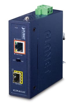 PLANET IGTP-815AT tinklo medijos keitiklis 1000 Mbit/ai Mėlyna