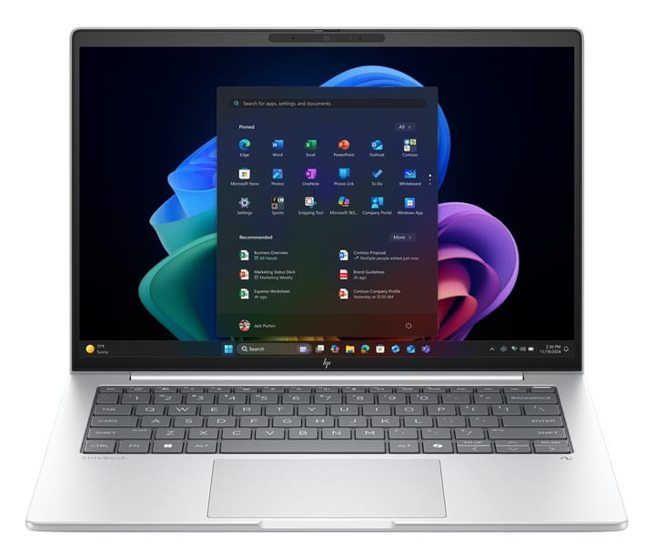 HP EliteBook 8 G1a Next Gen AI PC Copilot+ PC 14", AMD Ryzen AI 7 PRO 350, WUXGA, 32 GB DDR5-SDRAM, 1 TB SSD, Wi-Fi 6E (802.11ax), Windows 11 Pro, sidabrinis