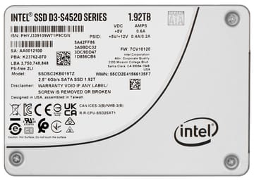 SSD Solidigm (Intel) S4520 1.92TB SATA 2.5" SSDSC2KB019TZ01 (DWPD up to 3)