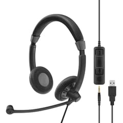 EPOS | SENNHEISER IMPACT SC 75 USB MS Laisvų rankų įranga Vielinis Su lankeliu Skambučiai / muzika USB A tipo Juoda 2