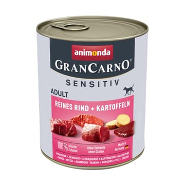 ANIMONDA GranCarno Adult Sensitiv Beef with potatoes - drėgnas ėdalas šunims - 800g
