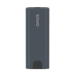 "Savio" M.2 SSD NVMe išorinio disko korpusas, USB-C 3.1, AK-67, pilkas 1