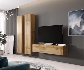 Cama VIGO 9 WO/WO svetainės sekcija Spinta daiktams ir garso / vaizdo technikai laikyti