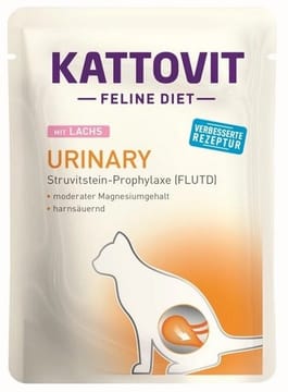 KATTOVIT Feline Diet Urinary Salmon - šlapias kačių maistas - 85g