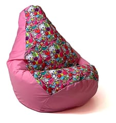 Sako krepšys pouffe pear print pink fairy L 105 x 80 cm