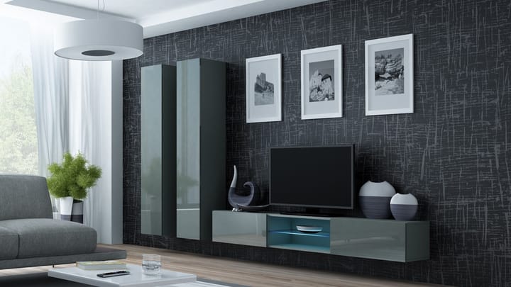 Cama VIGO 19 SZ/SZ svetainės sekcija Spinta daiktams ir garso / vaizdo technikai laikyti