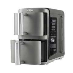 Ninja SL400EU gruzdintuvė Dvigubas 9,5 L 2470 W Karšto oro gruzdintuvė Juoda, Pilka