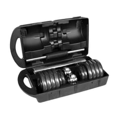 REBEL ACTIVE reguliuojamo svorio hanteliai dėkle, 15 kg, su štanga 5