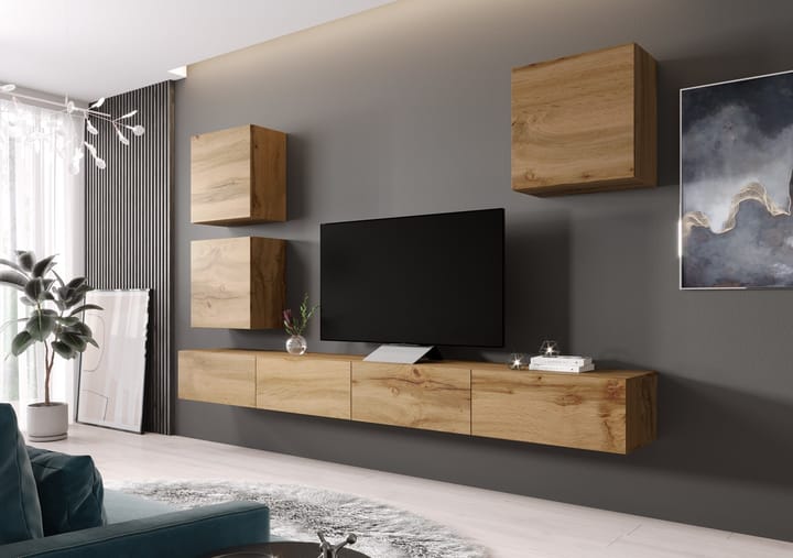 Cama VIGO 22 WO/WO svetainės sekcija Spinta daiktams ir garso / vaizdo technikai laikyti