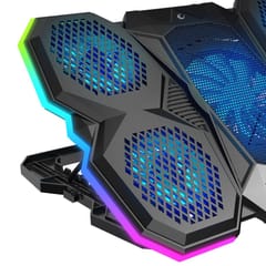 RAMPAGE nešiojamojo kompiuterio aušinimo padas su RGB apšvietimu 6