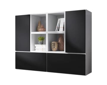 Cama ROCO19 BI/BI/CZ svetainės sekcija Spinta daiktams ir garso / vaizdo technikai laikyti