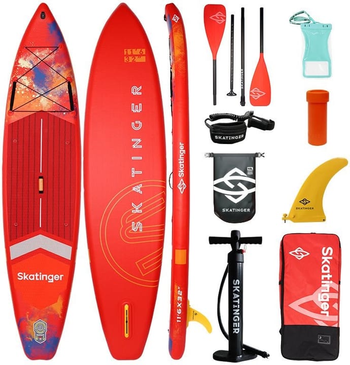 SUP lenta „SKATINGER Interstellar red“ 350x81x15 „Touring“