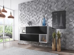 Cama ROCO14 BI/BI/CZ svetainės sekcija Spinta daiktams ir garso / vaizdo technikai laikyti