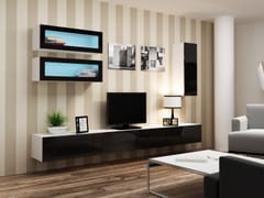 Cama VIGO 11 BI/CZ svetainės sekcija Spinta daiktams ir garso / vaizdo technikai laikyti 1