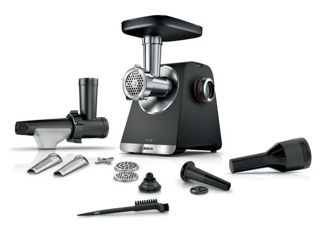 Bosch Serie 6 MFWS650B mėsmalė 500 W Juoda, Sidabras