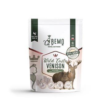 BEMO Cat Wild Taste Venison - sausas kačių maistas - 500g