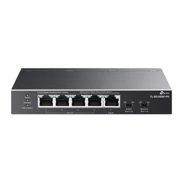 TP-Link TL-SG1005P-PD tinklo komutatorius Gigabit Ethernet (10/100/1000) Maitinimas per Eternetą (PoE) Juoda