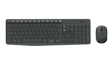 Logitech MK235 klaviatūra Pelė įskaityta USB QWERTY JAV tarptautinė versija Pilka