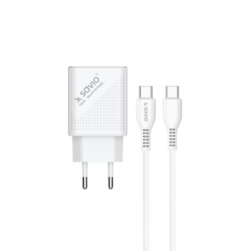 SAVIO LA-05 USB Type A & Type C Quick Charge Power Delivery 3.0 cable 1m Vidaus