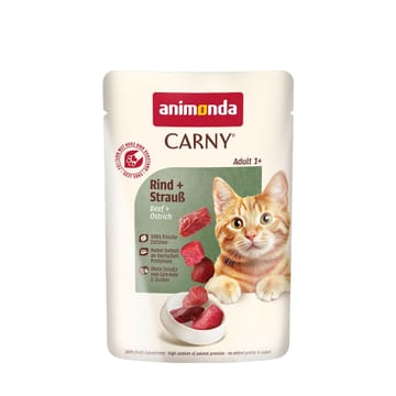 ANIMONDA Carny Adult Beef and ostrich - šlapias kačių maistas - 85g